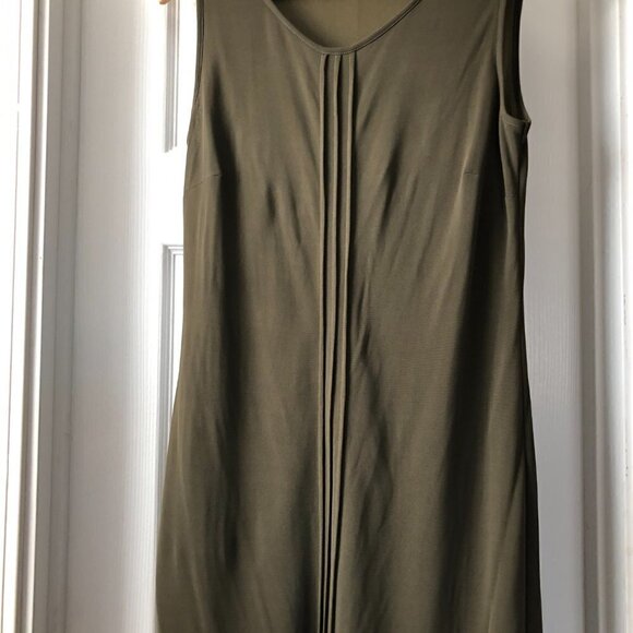 MARELLA Italy Mesh Olive green Maxi Dress size M - Picture 3 of 7